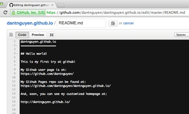 Publishing Web Pages from Scratch with Github Pages