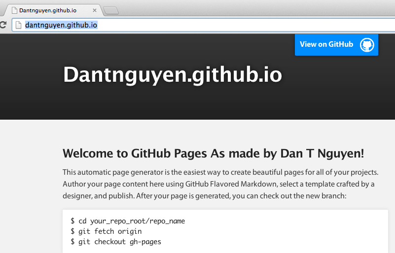 github pages