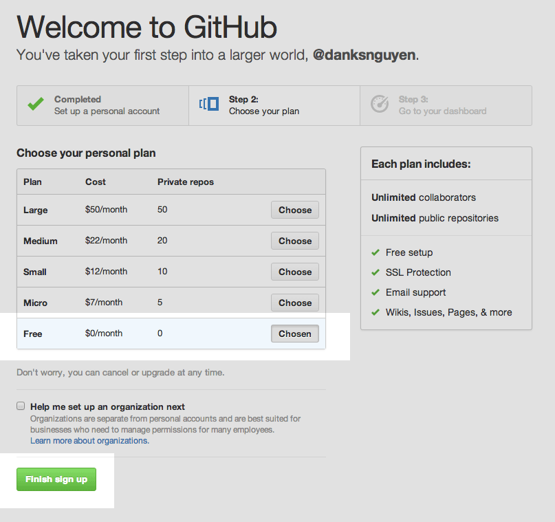 set up github pages